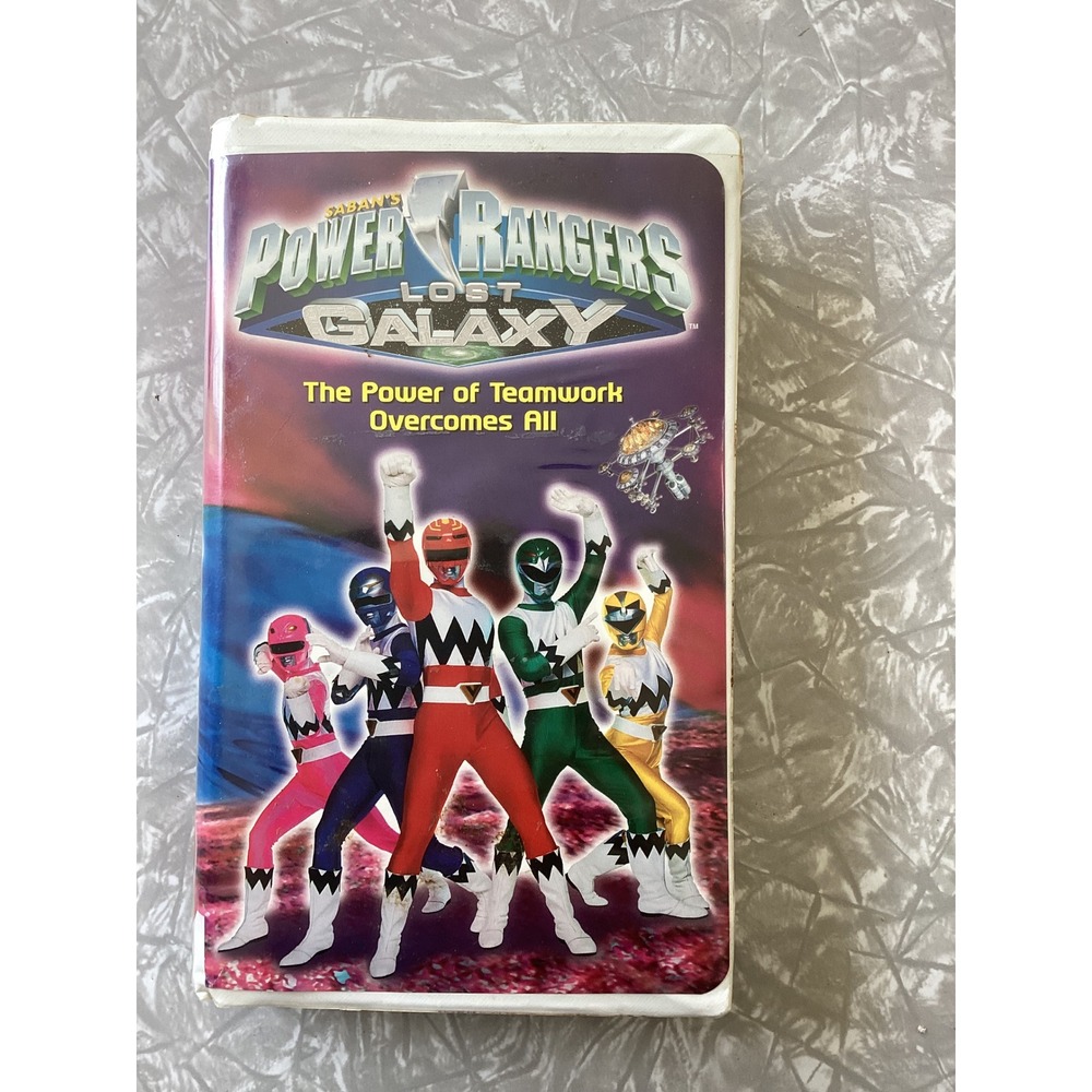Power Rangers Lost Galaxy The Power of Teamwork Overcomes All VHS 1999 Clamshell